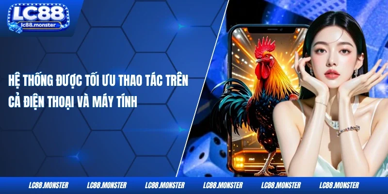 Hệ thống được tối ưu thao tác trên cả điện thoại và máy tính