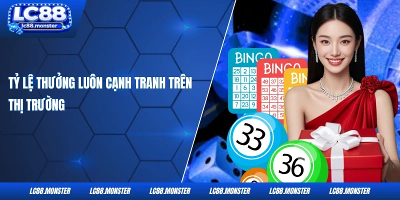 Tỷ lệ thưởng luôn cạnh tranh trên thị trường