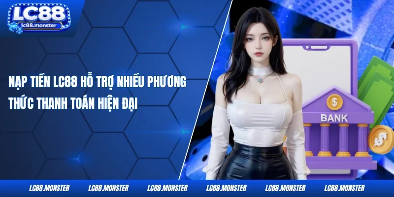 Nạp Tiền LC88 hỗ trợ nhiều phương thức thanh toán hiện đại