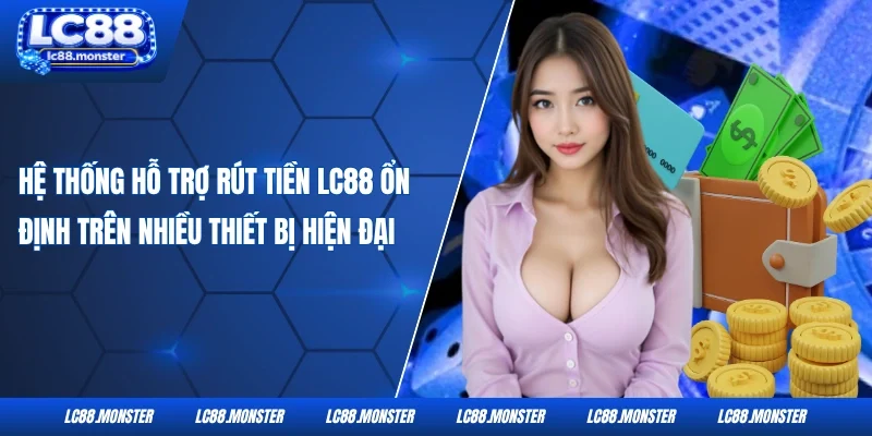 Hệ thống hỗ trợ rút tiền LC88 ổn định trên nhiều thiết bị hiện đại